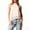 Beige, variant on Women's Lace Asymmetrical Top,Women Satin Sleeveless Mo Ne Lace Trim Tank Top Elegant Baless Asymmetric Hem Going Out Halter Tops Beige L