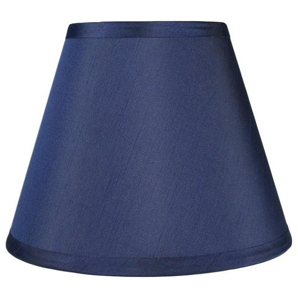 Urbanest Hardback Faux Silk Coolie Lamp Shade 5x9x7 Navy Blue Com Urbanest Hardback Faux Silk Coolie Lamp, Navy Lamp Shades