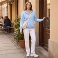 thumbnail image 7 of Hearthz Womens Hoodies Solid Color Drop Shoulder Women Sweatshirts Fall Winter Oversized Streetwear Womens Fleece Hoodie with Pocket Light Blue XXL, 7 of 7