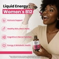 thumbnail image 3 of NutraJoy Liquid Vitamin B12 Drops, 5000mcg B12 with B6 & B1, Fast Absorption, Energy & Immune Support, Vegan, Gluten Free, Raspberry Flavor, for Women, 2oz, 3 of 7