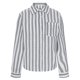 thumbnail image 4 of Camisa de Manga Larga Casual de Flanela con Rayas, Blusa de Bolsillo Delantera de Cuello Girado para el Uso Diario, Camisas de Malla de Manga Larga de Mujeres Embarazadas, 4 of 8