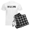 thumbnail image 6 of CafePress - Dad Of Twins Men's Light Pajamas - Men's Light Loose Fit Cotton Pajama Set, 6 of 7