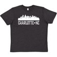 thumbnail image 3 of Inktastic Charlotte North Carolina Skyline NC City Youth T-Shirt, 3 of 5