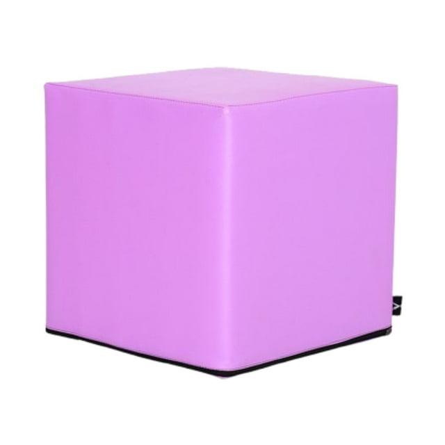 Taburete de cubo de , banco otomano cuadrado para sofá, asientos en casa, silla de para Pilates, entrenamiento, vendaje, estiramiento, Púrpura