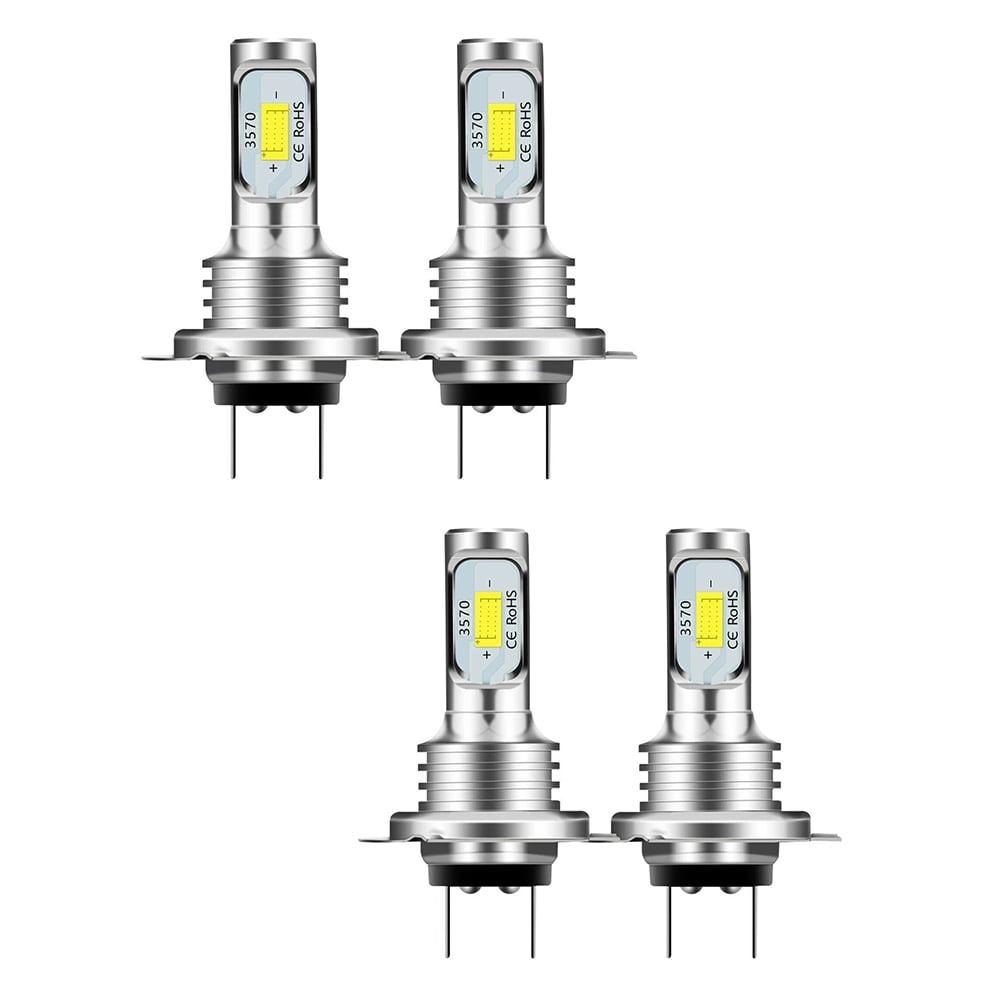 2Pcs H1 3570 LED Headlight Bulbs Conversion Kit 80W 6000K High/Low Beam Fog Lamp