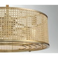thumbnail image 5 of Astoria 4-Light Fan D'Lier in Warm Brass, 5 of 5