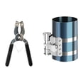 thumbnail image 2 of DYNWAVECA Piston Ring Compressor Tool Steel Car Engine Piston Ring Installer Removal 4inch, 2 of 8