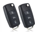 thumbnail image 3 of 2 Pack 3 Button Replacement Key Fob Shell for Volkswagen Beetle Golf Passat Tiguan for Skoda No Battery, 3 of 11