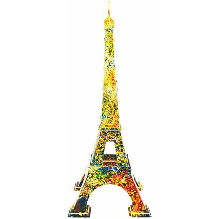 Eiffel Tower Festival with Artist Ywes Charnay 3D Puzzle, 46 Pieces