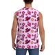thumbnail image 4 of Fotbe Retro Cowgirl Men's Camiseta sin Mangas Estampada para Hombres, Playera Casual para Gimnasio, Entrenamiento, Playa-Large, 4 of 7