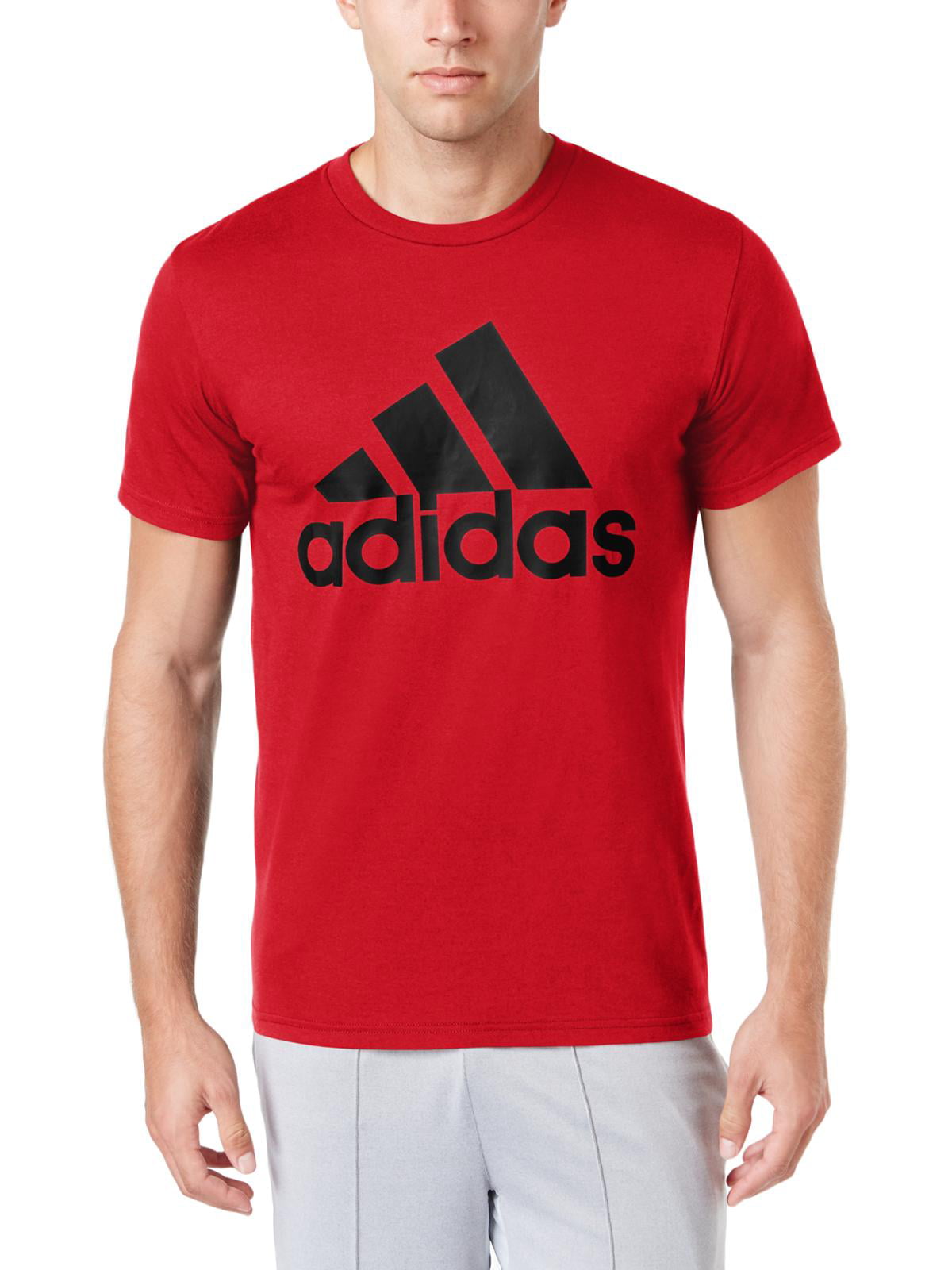 Adidas - Adidas Mens Workout Fitness T-Shirt Red S - Walmart.com ...