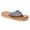 Light Blue Denim, variant on Hedy 2.0 - Summer Sandals for Women with a Classic Flip-Flop Design, Contoured Footbed, and Comfortable Straps, Black Solid, Size 8