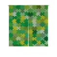 thumbnail image 1 of EREHome Coloré puzzle Japonais Noren Rideau Porte Porte Fenêtre Traitement Rideaux Coton Lin Rideau Taille 85x90, 1 of 1