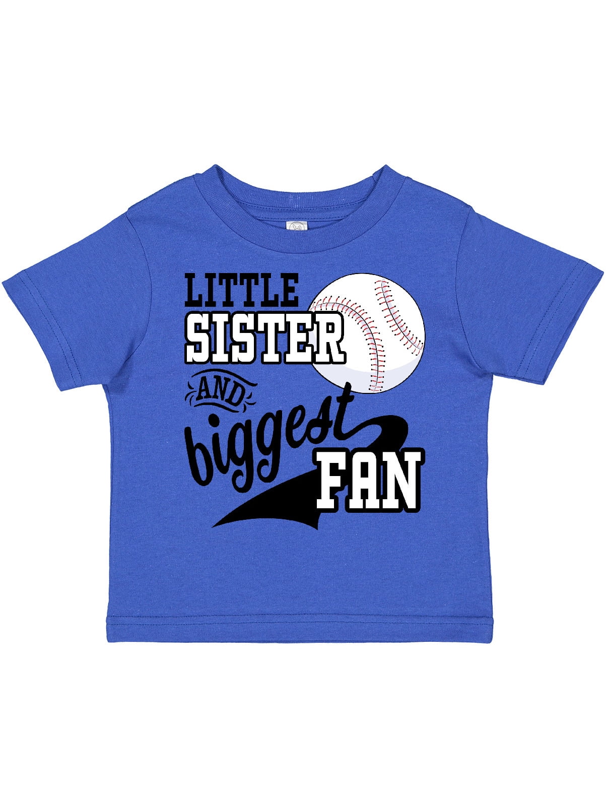 Inktastic Little Sister and Biggest Baseball Fan Gift Toddler Boy or
