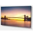 thumbnail image 2 of Brooklyn Bridge Panorama Yellow Sky, 2 of 3