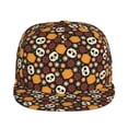thumbnail image 2 of Gaeub Skulls Flat Bill Snapback Hats Baseball Caps with Adjustable for Running Workouts and Outdoor Activities, 2 of 9