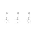 thumbnail image 4 of kurtrusly Keyring Key Chain Ring Coffee Accessories Stylish and Compact Silver Portafilter 2x2x2cm 3Set, 4 of 6