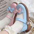 thumbnail image 5 of Style 3 Calcetines cortos de verano para mujer y niña, medias tobilleras de princesa japonesas con diseño de telas combinadas con volantes y volantes de Lolita japonesa, 5 of 5