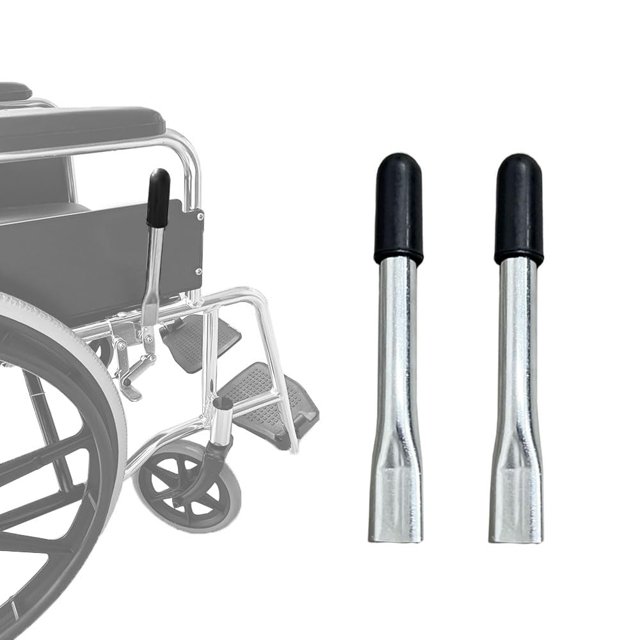 Extensores de manija de freno para silla de ruedas con puntas de 5/8" - Reemplazo de manijas de bloqueo de rueda planas, paquete de 2 (6,8" de largo)