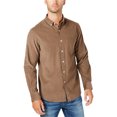 thumbnail image 1 of Camisa con botones de pana para hombre Club Room, marrón, grande, 1 of 1