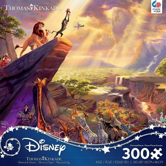 Ceaco Thomas Kinkade Disney 300-Piece Puzzle Lion King