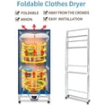 thumbnail image 2 of KASYDoFF Clothes Dryer Portable 1500W 1.7 Meters 3-Tier Foldable Clothes Drying Rack Energy Saving (Anion) Clothing Dryers Digital Automatic Timer with Remote Control for Apartment Hous, 2 of 9