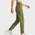 thumbnail image 3 of Elastic Waist Sports Lounge Pants Women Joggers Pants Workout Yoga Sweatpants Swith Pockets Green XS Rawiri, 3 of 6