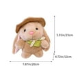 thumbnail image 3 of Aooww Small Stuffed Bunnies: Mini Plush Easter Bunny Animals, Rabbit Doll - Soft Plush Rabbit Dolls for Kids, Perfect for Easter, Playtime and Decoration,Coffee, 3 of 6