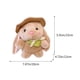 thumbnail image 3 of Muñeco de peluche de conejo, lindos conejos de pudín, regalo de Pascua, conejitos blancos, tela suave, portátil, sombrero blanco, regalo para niños, decoración de escritorio de oficina,, 3 of 8