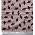 thumbnail image 1 of Soimoi Pink Poly Georgette Fabric Penguin Ocean Printed Craft Fabric by the Yard 52 Inch Wide, 1 of 3
