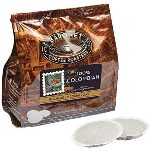 Coffee 100 Colombian Coffee Pods Bag, 54 Count