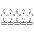 thumbnail image 1 of Uxcell 10 paquetes de cierres giratorios, gancho de presión de anillo ovalado de 1.5" con cierre de langosta, negro, 1 of 6