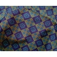 thumbnail image 4 of oneOone Silk Tabby Fabric Geometric & Floral Block Print Fabric By Yard 42 Inch Wide, 4 of 4