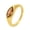 Gold Orange, variant on Women Stainless Steel Gemstone Signet Ring Fancy Cut Cubic Zirconia Wedding Ring Minimalist Trendy Band for Everyday Wear Gold Plated Green Size 10