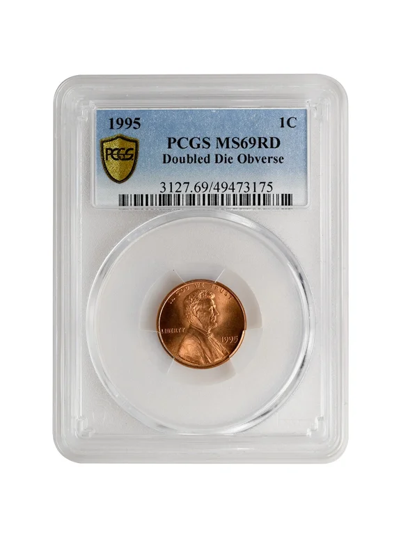 United States 1995 Lincoln Cent Copper Coin, MS69RD PCGS Doubled Die Obverse Rare Coin