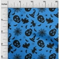 thumbnail image 2 of oneOone Polyester Spandex Medium Blue Fabric Halloween Craft Projects Decor Fabric Printed By The Yard 56 Inch Wide, 2 of 4