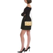Roger Vivier Logo Leather Shoulder Bag, Yellow