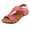 Red, variant on Fukaraa Women's Arch Support Sandals Orthotic Slip-On Adjustable Open Toe Casual Beach
