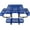 Blue, variant on 46" Round Carbon Steel - Perforated Metal Benches - Tailgate Gatherings - Sturdy and Attractive Set