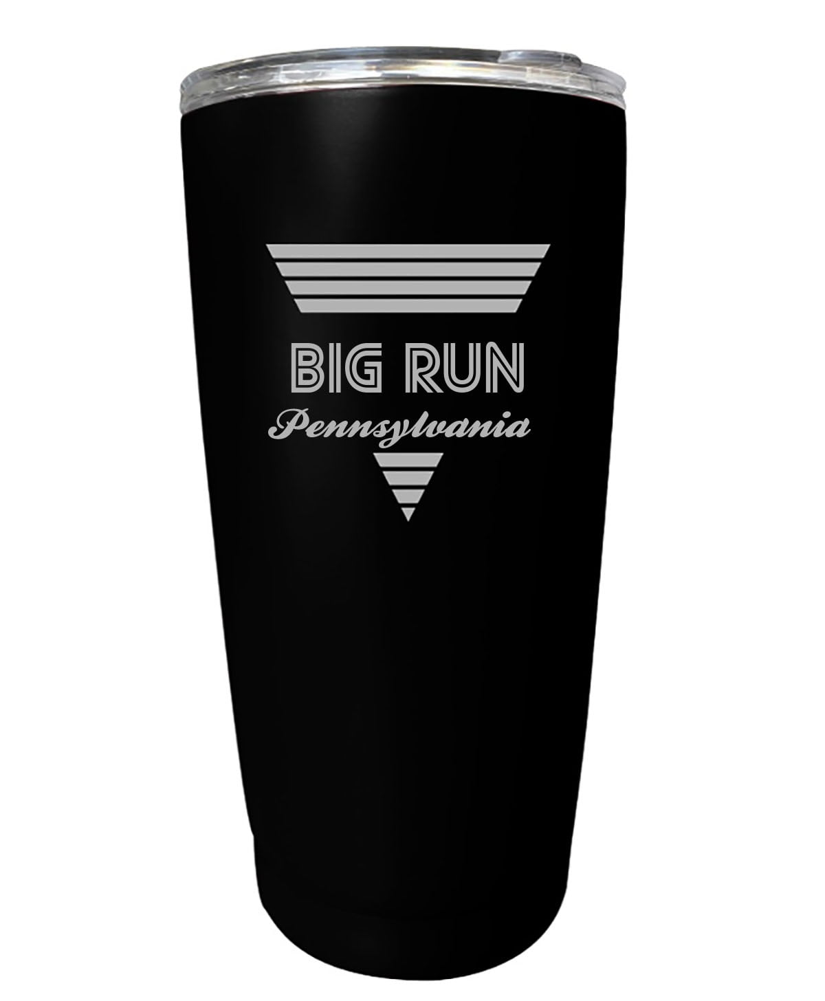 Big Run Pennsylvania Souvenir 16 oz Black Stainless Steel Tumbler Retro