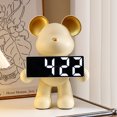 thumbnail image 3 of Bear Animal Modelo en Miniatura Figuras Reloj Oso Batería/complemento Use Artesanías Huellas para Sala Estar, 3 of 9