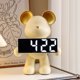 thumbnail image 4 of Resina Nordic Bear Estatua Batería/Plug-in Uso Bear Despertador Ornamento (Beige) Ndcxsfigh  Libre de BPA, 4 of 9