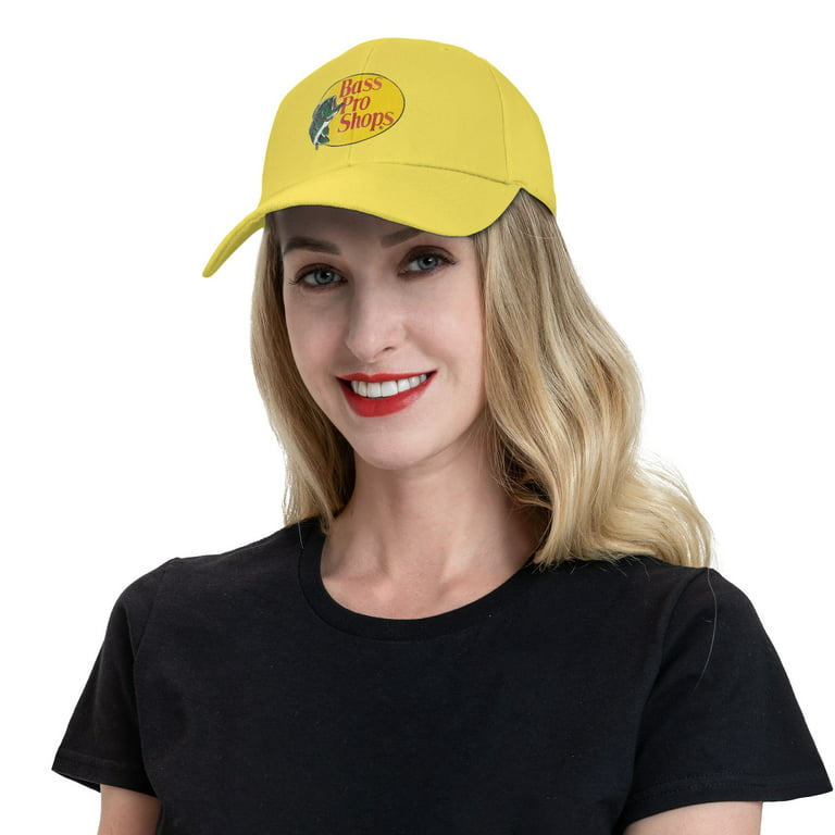 Bass Pro Shop Casquette Yellow Adjustable Mesh Baseball Cap for