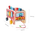 thumbnail image 2 of OULII 1Set Wooden Hammering Plaything Percussion Instrument with Sound Bars, 2 of 8