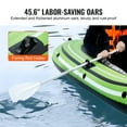 thumbnail image 6 of KFFKFF Blow-Up Boat, Duo-Seater Inflatable Angling Vessel, Durable PVC Compact Boat Raft Canoe, Comes with 45.6 in Aluminum Paddles, Efficient Pump and Rod Holders, 500 lb Weight Limit for Grown-ups, 6 of 9
