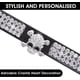 thumbnail image 3 of S-CP376-1 Collar de cuero sintético ajustable negro de 2 piezas con diamantes de imitación para perros y gatos pequeños, 3 of 5