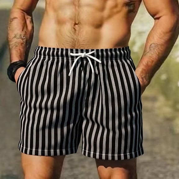 Mens Swim Trunks Quick-Dry Bathing Suit Men, 5-Inch Inseam