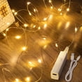 thumbnail image 1 of Fairy Lights Lakumu, recargable, 16 m, con temporizador, color blanco cálido, 1 of 8