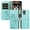 Green, variant on Flip Phone Case for Realme Narzo 50 4G, Kickstand and 3 Card Slots, Shockproof and Scratch Resistant, Sky Blue
