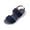 Blue, variant on CQONEPT Sandals for Women Casual Walking Sandal Summer Roman Style Flat Sandals Elastic Strap Comfortable Open Toe Shoes Gray 40